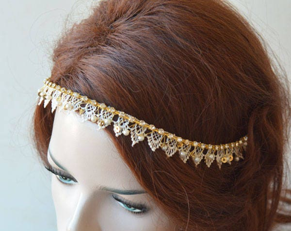 Crystal Floral Bridal Headband - Image 3