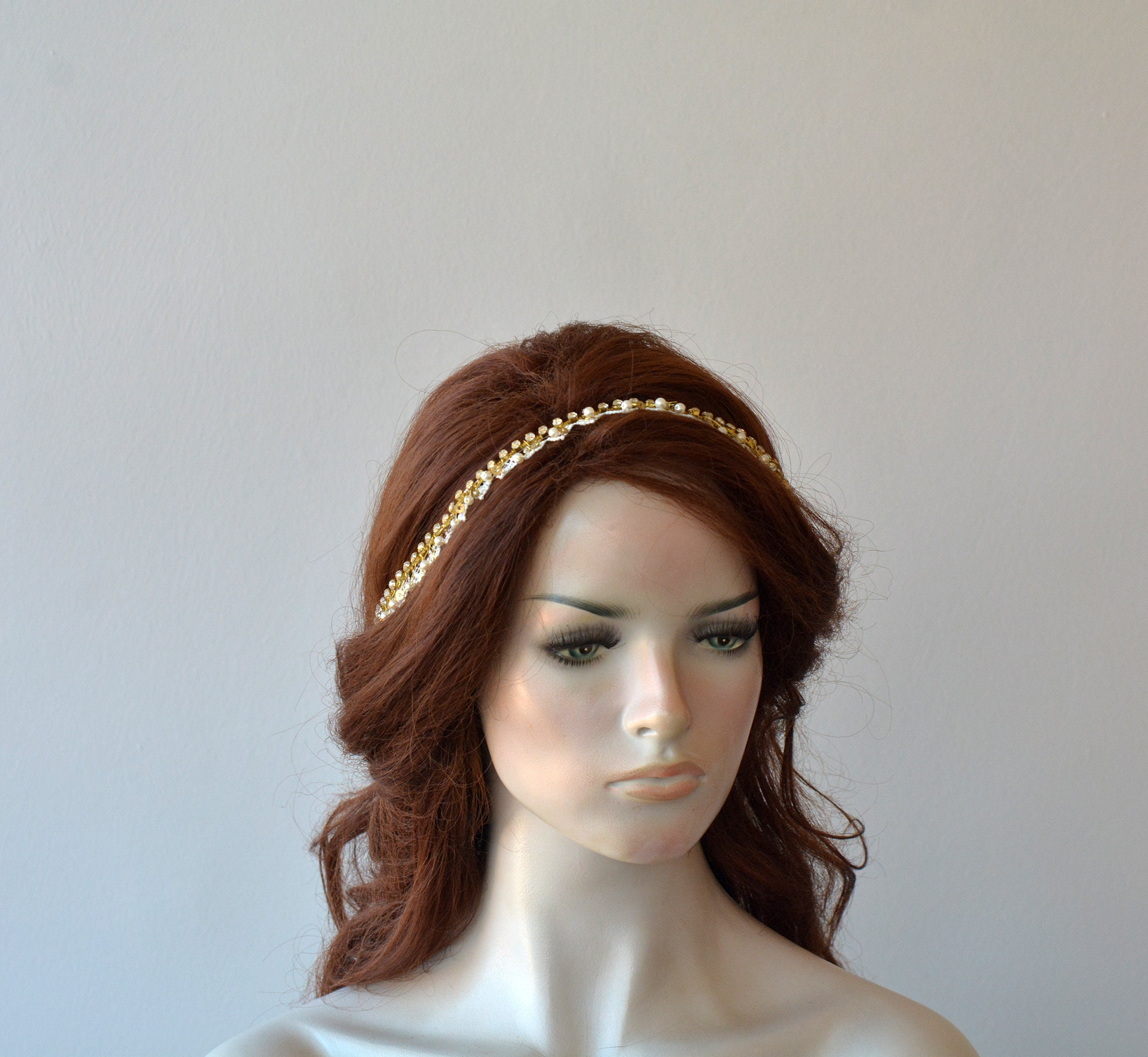 Crystal Floral Bridal Headband - Image 5
