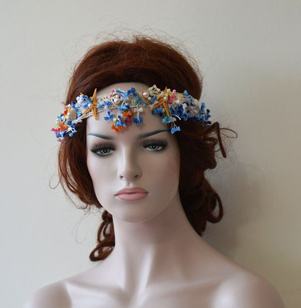 Coastal Floral Bridal Crown - Image 4