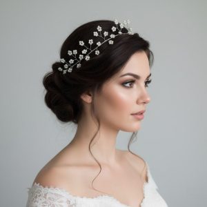 Pearl Blossom Bridal Hair Vine