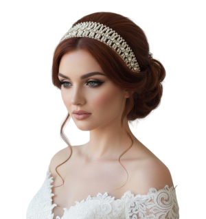 Pearl Lattice Bridal Headband